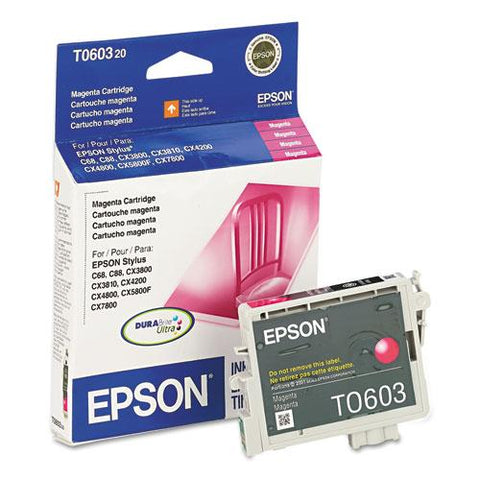 Original Epson T060320 (60) DURABrite Ink, Magenta