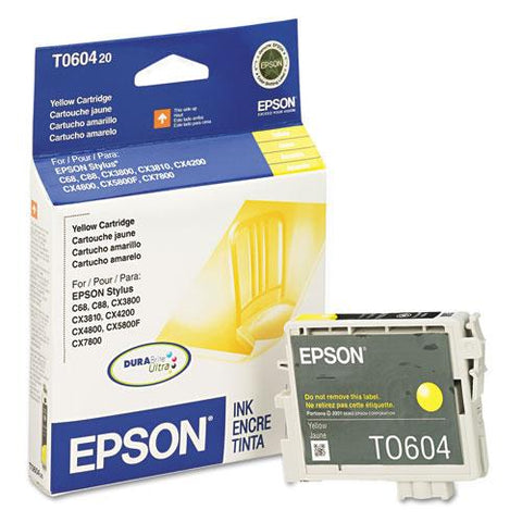Original Epson T060420 (60) DURABrite Ink, Yellow
