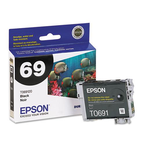 Original Epson T069120 (69) DURABrite Ink, Black