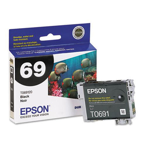 Original Epson T069120 (69) DURABrite Ink, Black