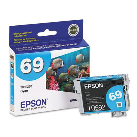 Original Epson T069220 (69) DURABrite Ink, Cyan