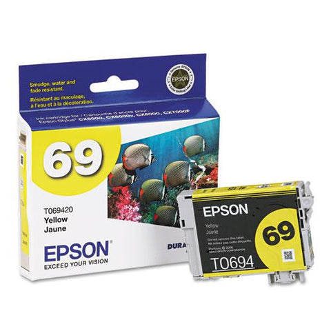 Original Epson T069420 (69) DURABrite Ink, Yellow