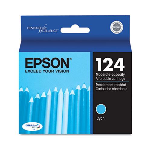 Original Epson T124220 (124) DURABrite Ultra Ink, Cyan