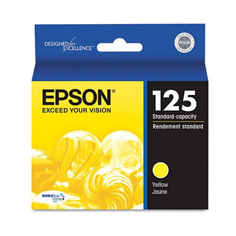 Original Epson T125420 (125) DURABrite Ultra Ink, Yellow