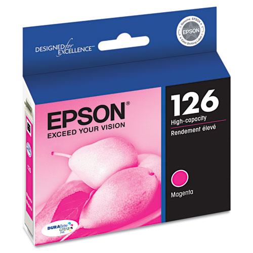 Original Epson T126320 (126) DURABrite Ultra High-Yield Ink, Magenta