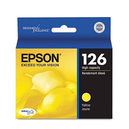 Original Epson T126420 (126) DURABrite Ultra High-Yield Ink, Yellow