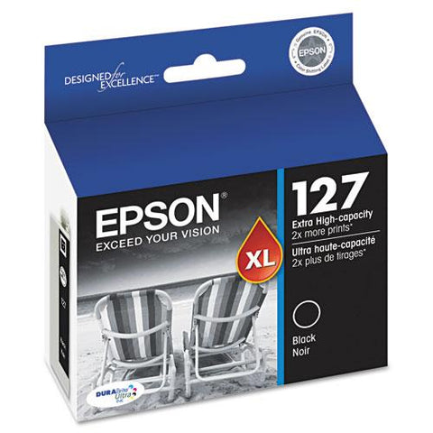 Original Epson T127120 (127) DURABrite Ultra Extra High-Yield Ink, Black