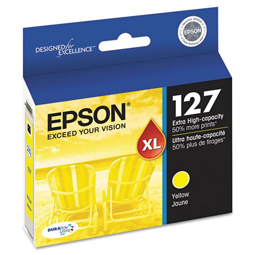 Original Epson T127420 (127) DURABrite Ultra Extra High-Yield Ink, Yellow