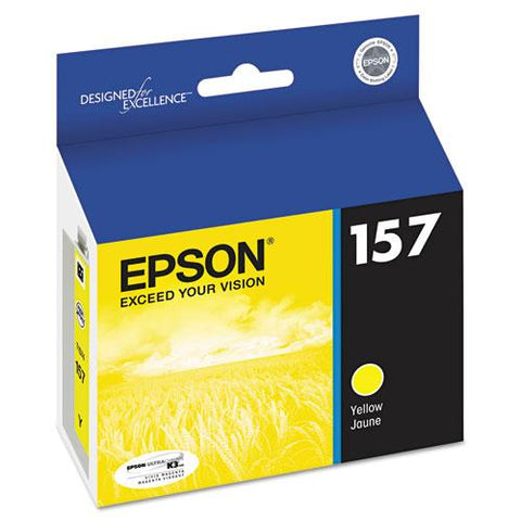 Original Epson T157420 (157) UltraChrome K3 Ink, Yellow