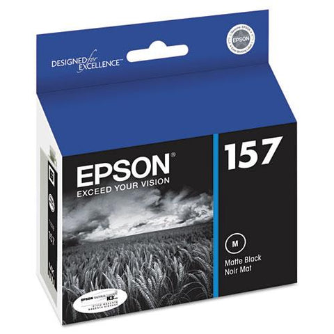 Original Epson T157820 (157) UltraChrome K3 Ink, Matte Black