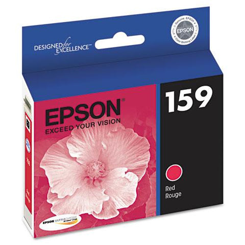 Original Epson T159720 (159) UltraChrome Hi-Gloss 2 Ink, Red