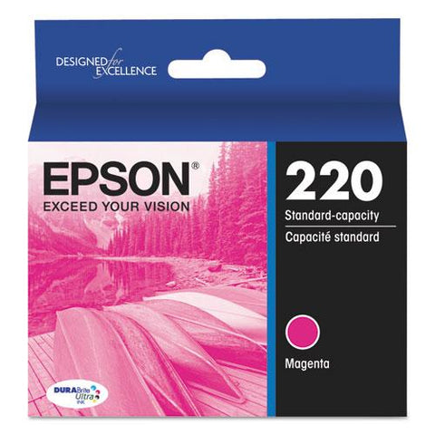 Original Epson T220320 (220) DURABrite Ultra Ink, Magenta