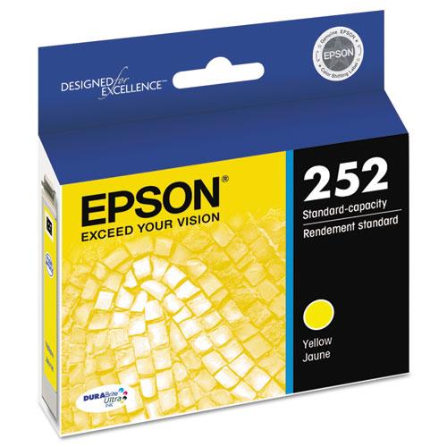 Original Epson T252420 (252) DURABrite Ultra Ink, Yellow