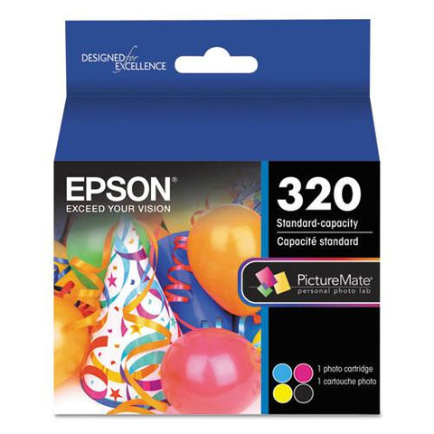 Original Epson T320 (320) Ink, Black/Cyan/Magenta/Yellow
