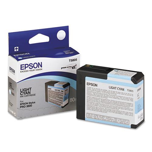 Original Epson T580500 UltraChrome K3 Ink, Light Cyan