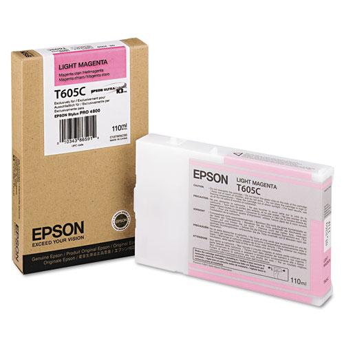 Original Epson T605C00 Ink, Light Magenta