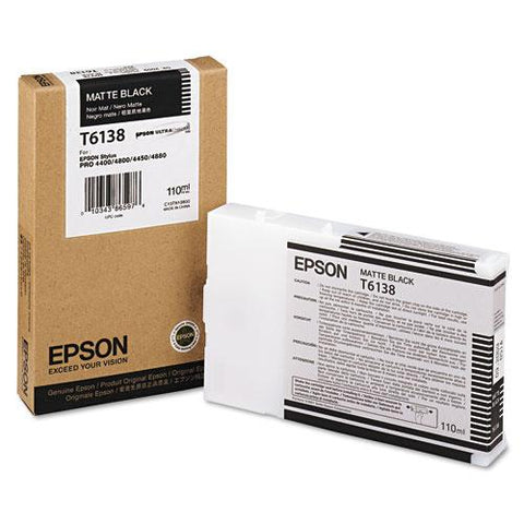 Original Epson T613800 (61) Ink, Matte Black