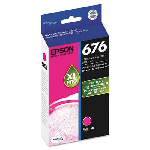 Original Epson T676XL320 (676) DURABrite Ultra High-Yield Ink, Magenta