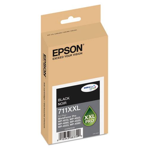 Original Epson T711XXL120 (711XL) DURABrite Ultra High-Yield Ink, Black