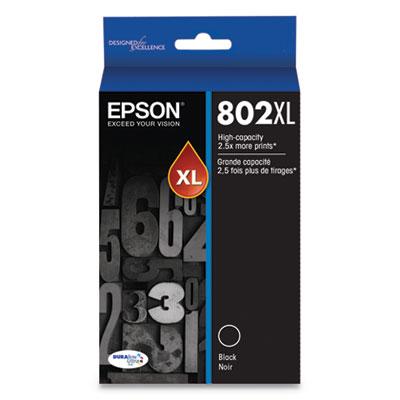 Original Epson 802XL (T802XL120S) High-Yield Black Ink Cartridge