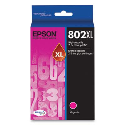 Original Epson 802XL (T802XL320S) High-Yield Magenta Ink Cartridge
