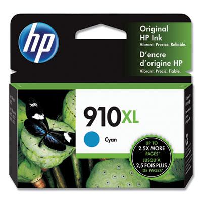 Original HP 910XL Cyan Ink Cartridge, HP 3YL62AN