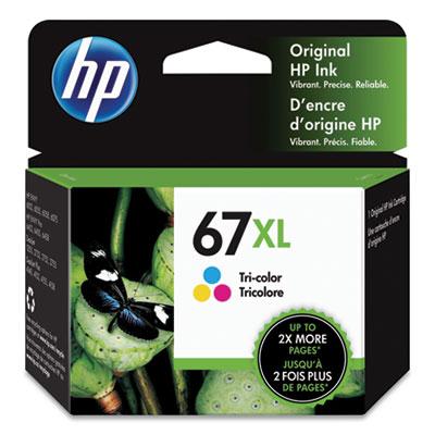 Original HP HP67XL Tri-Color Ink Cartridge, HP 3YM58AN