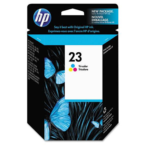 Original HP 23, (C1823D) Tri-color Original Ink Cartridge