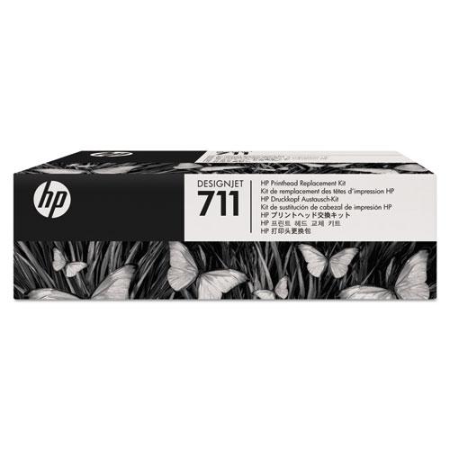Original HP 711, (C1Q10A) Black/Cyan/Magenta/Yellow Printhead Replacement Kit