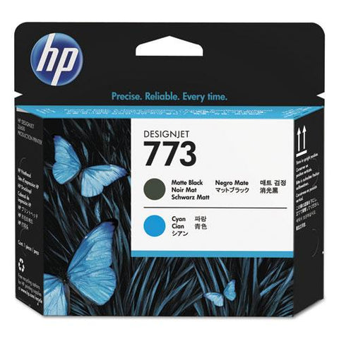 Original HP 773, (C1Q20A) Cyan/Matte Black Printhead
