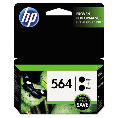 Original HP 564, (C2P51FN) 2-pack Black Original Ink Cartridges