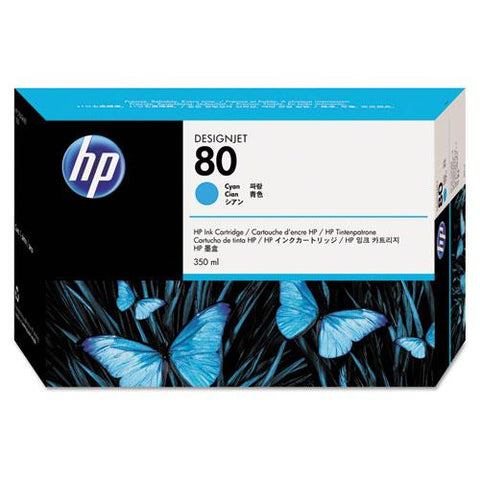 Original HP 80, (C4846A) Cyan Original Ink Cartridge