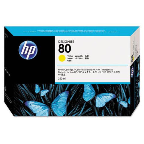 Original HP 80, (C4848A) Yellow Original Ink Cartridge