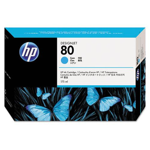 Original HP 80, (C4872A) Cyan Original Ink Cartridge
