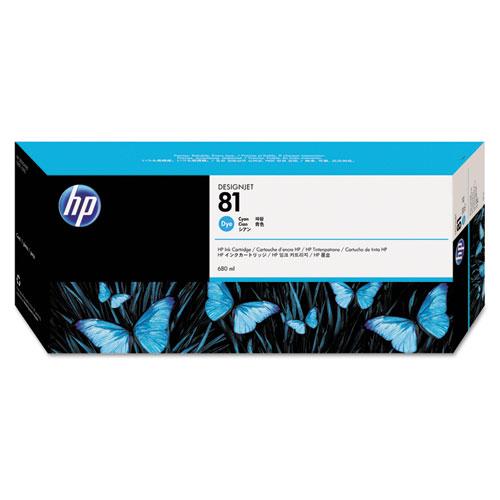 Original HP 81 (C4931A) Cyan Original Ink Cartridge