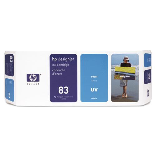 Original HP 83 (C4941A) UV Cyan Original Ink Cartridge