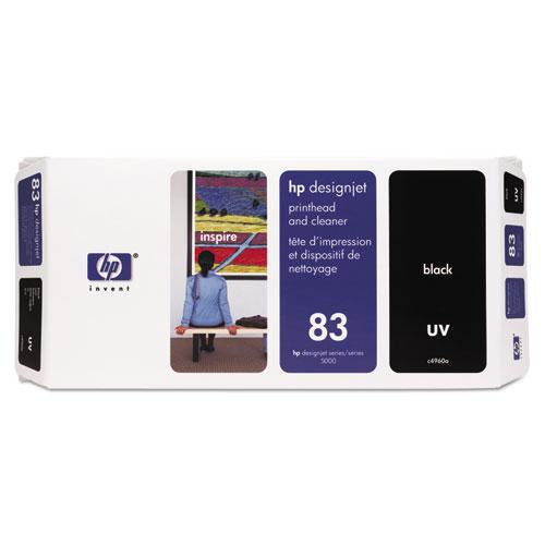 Original HP 83 (C4960A) UV Black Printhead and Cleaner