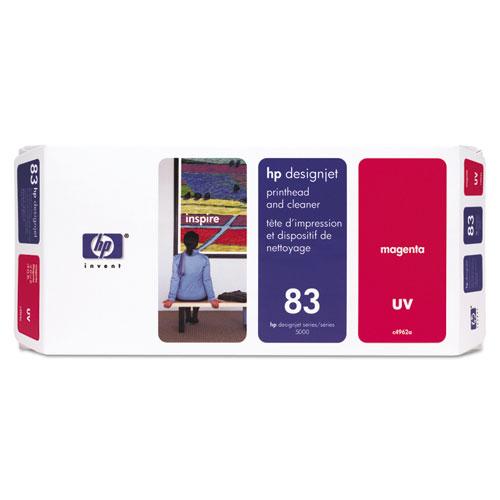 Original HP 83 (C4962A) UV Magenta Printhead and Cleaner