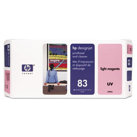 Original HP 83, (C4965A) UV Light Magenta Printhead and Cleaner