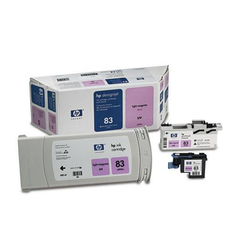 Original HP 83, (C5005A) Ink Cartridge/Printhead/Printhead Cleaner, 680 mL, Light Magenta