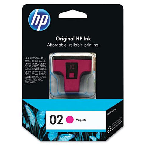 Original HP 02, (C8772WN) Magenta Original Ink Cartridge