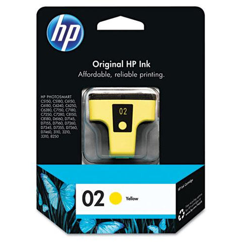 Original HP 02, (C8773WN) Yellow Original Ink Cartridge