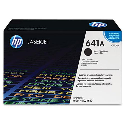 Original HP 641A, (C9720A) Black Original LaserJet Toner Cartridge