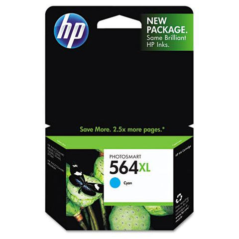 Original HP 564XL, (CB323WN) High Yield Cyan Original Ink Cartridge