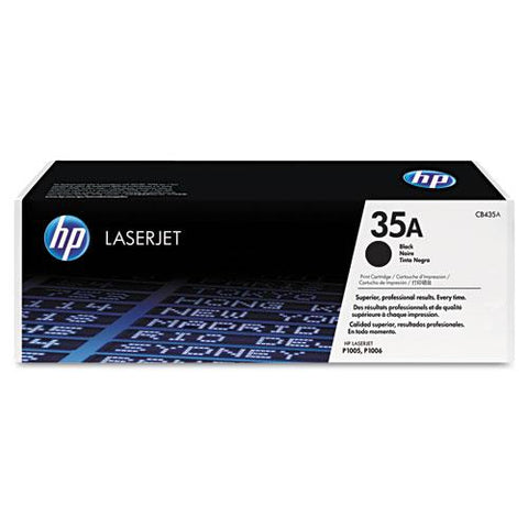 Original HP 35A, (CB435A) Black Original LaserJet Toner Cartridge