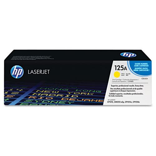 Original HP 125A, (CB542A) Yellow Original LaserJet Toner Cartridge