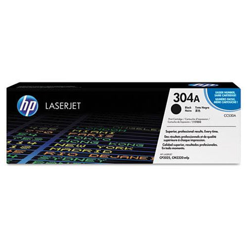 Original HP 304A, (CC530A) Black Original LaserJet Toner Cartridge