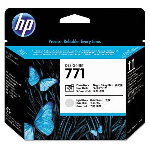 Original HP 771, (CE020A) Light Gray/Photo Black Printhead
