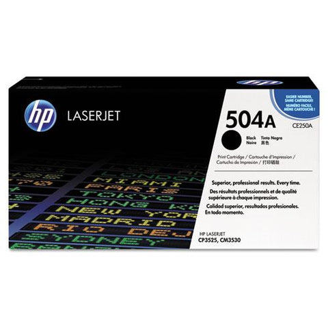 Original HP 504A, (CE250A) Black Original LaserJet Toner Cartridge