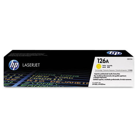 Original HP 126A, (CE312A) Yellow Original LaserJet Toner Cartridge